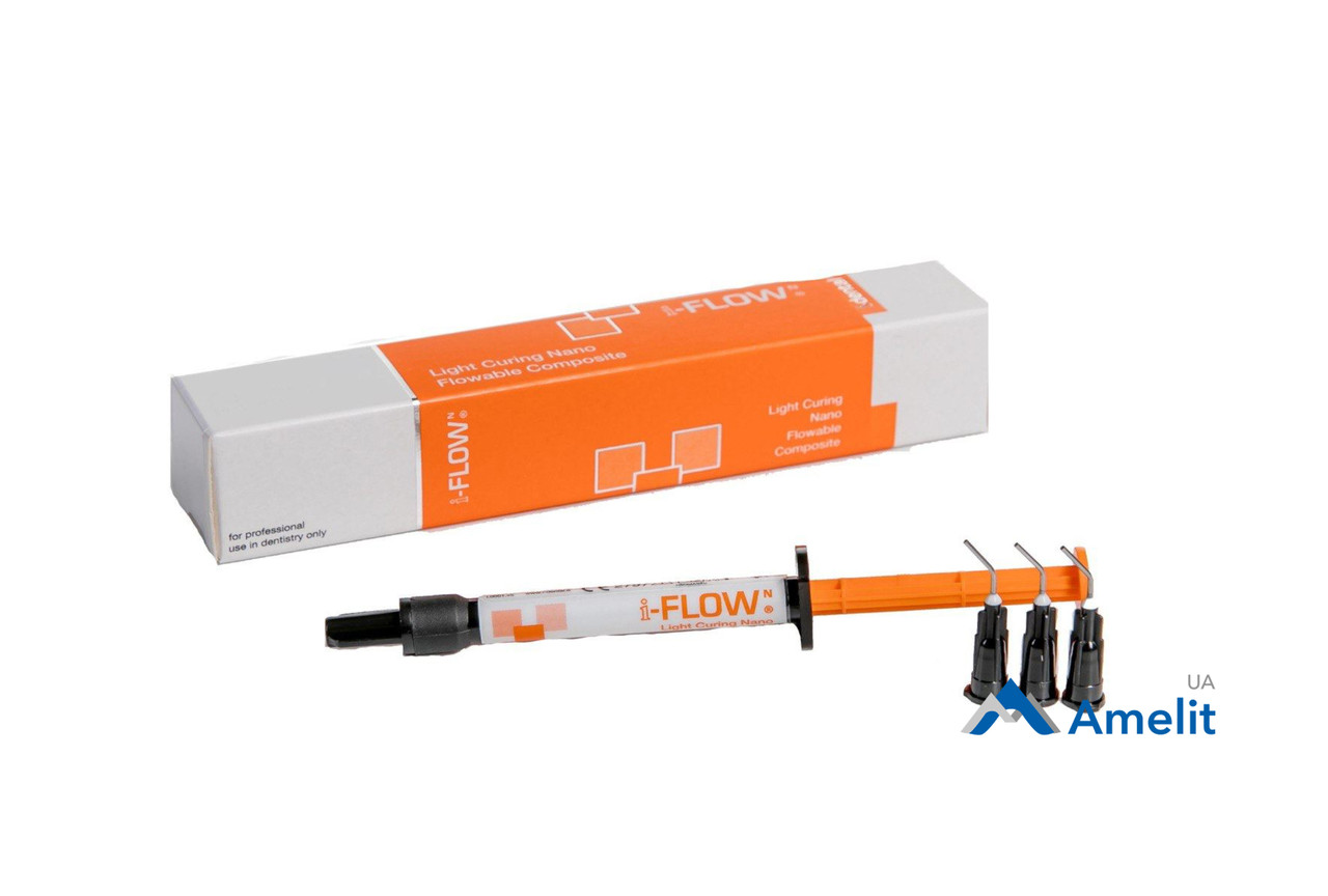 Композит I-FLOW N, колір A2 (i-dental), шприц 2 г + насадки