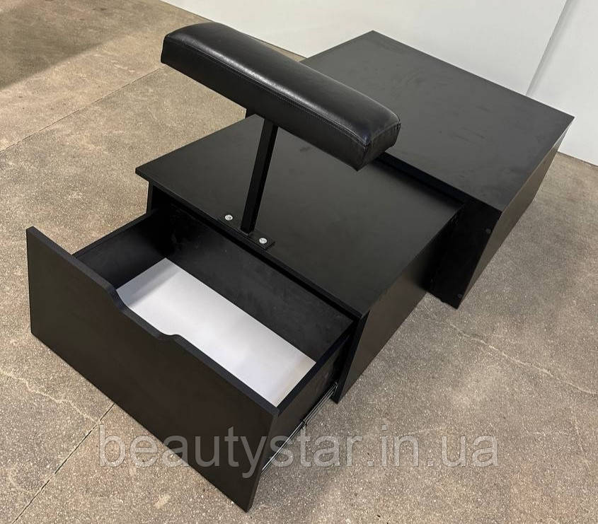 Подіум для крісла з ящиком та підставкою для ніг ПІД-06А/black подіуми під крісла в будь-якому кольорі!