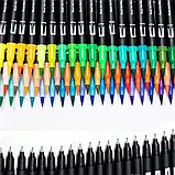 Акварельні маркери-пензля, 48 кольорів, подвійний наконечник, художні маркери, фломастери Color pencil AND SV227, фото 7