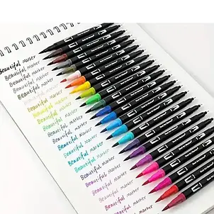 Маркери з малюнок Color pencil AND 60 CD, Акварельний набір маркерів 60 штук YU227, фото 3