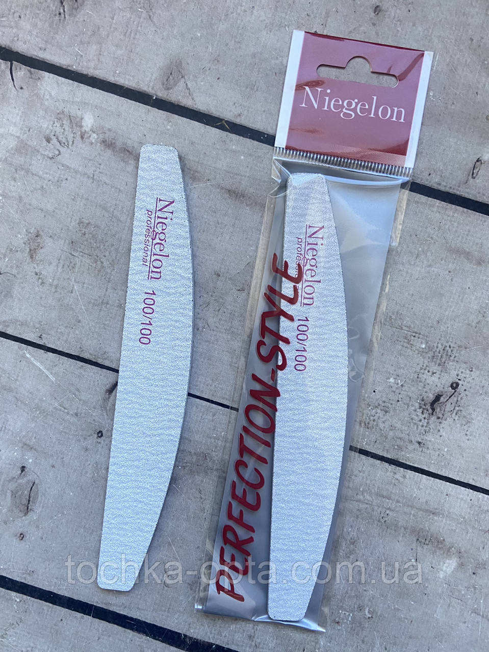 Пилка Niegelon Нигелон 100/100 халф серая