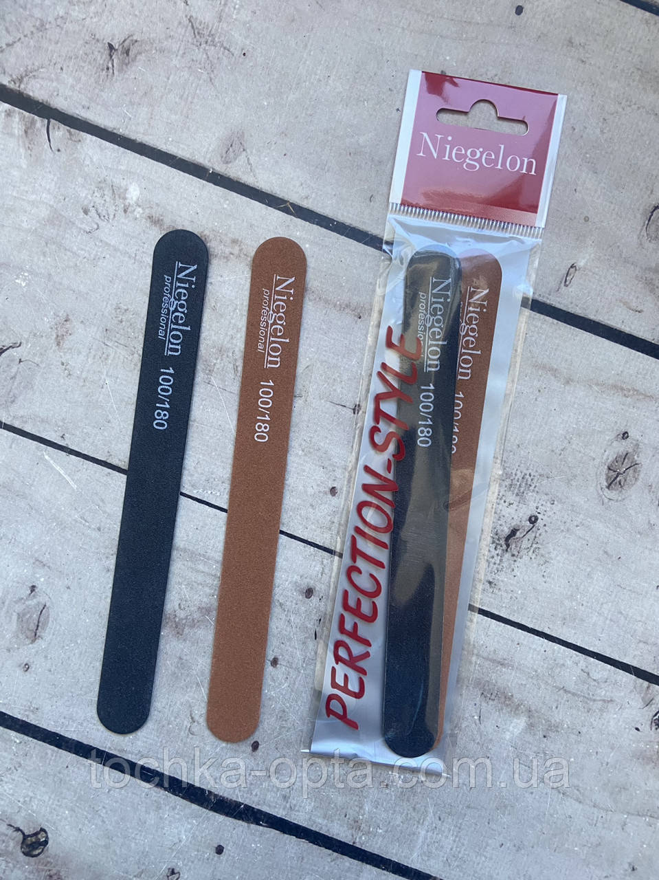 Пилки 2 штуки Niegelon тонкі 100/180, фото 1