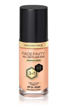 Тональна основа для обличчя Max Factor Facefinity All Day Flawless 3-In-1 Foundation SPF 20, 45 Warm Almond, 30 мл, фото 1