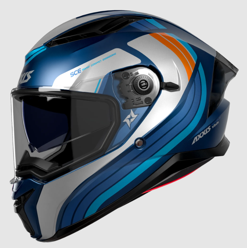 Мотошолом AXXIS PANTHER SV Tribute C7 Matt Blue S