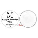 Акрилова пулра для нігтів Mia-M Acrylic Powder White біла, 10 г, фото 3