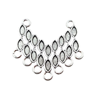 Конектор Finding Підвіска кулон стрілка кільця 2 до 7 Античне срібло 24 мм x 27 мм