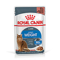 Вологий корм для дорослих котів ROYAL CANIN LIGHT WEIGHT CARE шматочки в соусі 85 г, від набору зайвої ваги