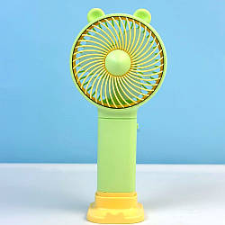 Портативний вентилятор YM88153 Mini з вбудованим акумулятором Салатовий 48379