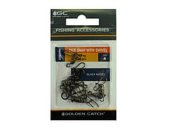 Застібка ковзна Golden Catch Nice Snap with Swivel 1050BN №4