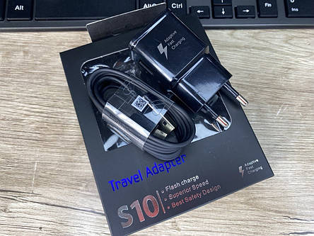 Зарядний пристрій для Samsung Fast Charging Type-C Galaxy s10 S10+, A10, A30, A40, A50 s9 s9+ s8 s8+ Note 8 9 08, фото 1