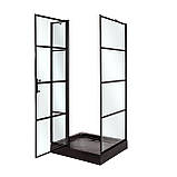 Душова кабіна  100x80x215 см INSANA Patricia прямокутний дрібний піддон прозоре скло 6мм розпашні двері, фото 4