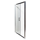 Душові двері в нішу 100x190 см INSANA Dori розсувні прозоре скло 5 мм, фото 3