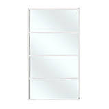 Душова перегородка Walk in INSANA Alba white 110x200 білий профіль прозоре скло 6 мм, фото 3