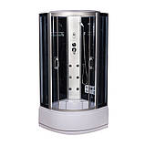 Гідромасажний бокс 266 RC 100х100х215 з електронікою душовий бокс Vivia глибокий піддон розсувні двері, фото 2