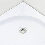 Душова кабіна 90х90х205 см INSANA Geja Point напівкругла низький піддон прозоре скло з малюнком, фото 3