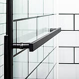 Душова кабіна INSANA BERTA 90х90х205 квадратна низький піддон прозоре скло розпашні двері, фото 5