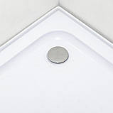 Душова кабіна 90х90х203 Insana Ida White P 92/5 W LN шестикутна низький піддон розсувні двері з малюнком, фото 5