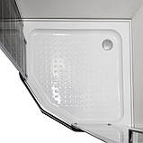 Душова кабіна 90х90х203 Insana Ida White P 92/5 W LN шестикутна низький піддон розсувні двері з малюнком, фото 6