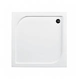 Душовий піддон Besco Oskar 90х90х16 см акриловий квадратний низький з ніжками, фото 2
