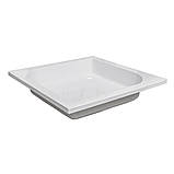 Душовий піддон Besso Ares 90х90х25 см квадратний акриловий середньої висоти, фото 3