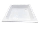 Душовий піддон Rodos 80x80x15 см квадратний низький без ніжок, передньої панелі, фото 3
