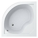 Душовий піддон Swan Emanuel 100x100 см акриловий глибокий напівкруглий з передньою панеллю та ніжками, фото 2