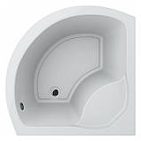 Душовий піддон Swan Avaro 83x83 см акриловий глибокий напівкруглий з передньою панеллю та ніжками, фото 2