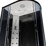 Гідробокс асиметричний 82 L RC 120х80 з електронікою правий гідромасажна кабіна Vivia на глибокому піддоні, фото 4