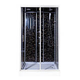 Гідробокс TKF 7715 Веном BG 120х80x210 см на низькому прямокутному піддоні сіре скло розсувні двері, фото 3