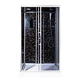 Гідробокс TKF 7715 Веном BG 120х80x210 см на низькому прямокутному піддоні сіре скло розсувні двері, фото 4