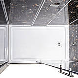 Гідробокс TKF 7715 Веном BG 120х80x210 см на низькому прямокутному піддоні сіре скло розсувні двері, фото 5