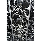 Гідромасажний бокс TKF 100-1 BG 100х100x215 см душовий бокс Vivia напівкруглий низький піддон розсувні двері, фото 5