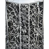 Гідромасажний бокс TKF 90 BG 90х90x215 см душовий бокс напівкруглий глибокий піддон розсувні двері, фото 4