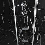 Гідромасажний бокс TKF 90 BG 90х90x215 см душовий бокс Vivia напівкруглий глибокий піддон розсувні двері, фото 5