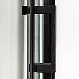 Душова кабіна 90x90x205 см чорна Insana MIRA black напівкругла низький піддон прозоре скло 6мм, фото 4