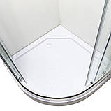 Душова кабіна 90x90x205 см Insana MIRA NEW напівкругла низький піддон прозоре скло 6мм, фото 4