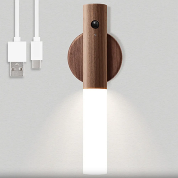 Ліхтар акумуляторний настінний нічник з датчиком руху W-52