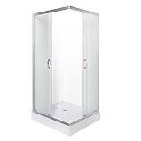 Душова кабіна VIVIA 20 JK New 80х80х190 квадратна низький піддон матове скло 4 мм розсувні двері, фото 3