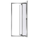 Душові двері розпашні Insana 80х185 см регульовані по ширині 76-91см прозоре скло 6мм, фото 3