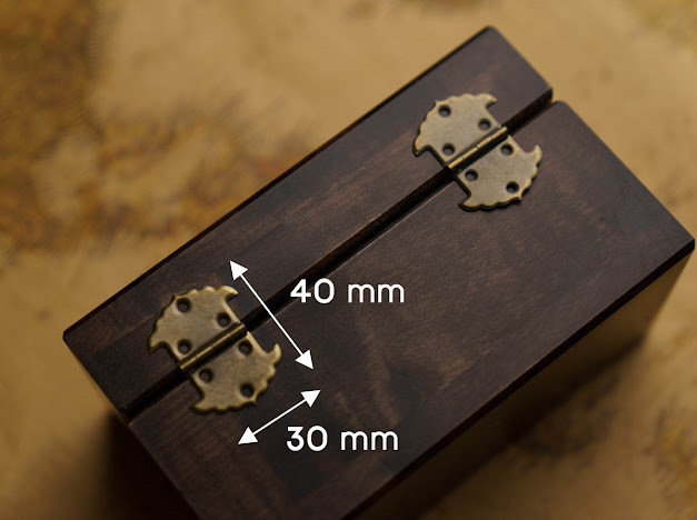 Петля декоративна. Колір "стара латунь". 40х30мм, фото 1