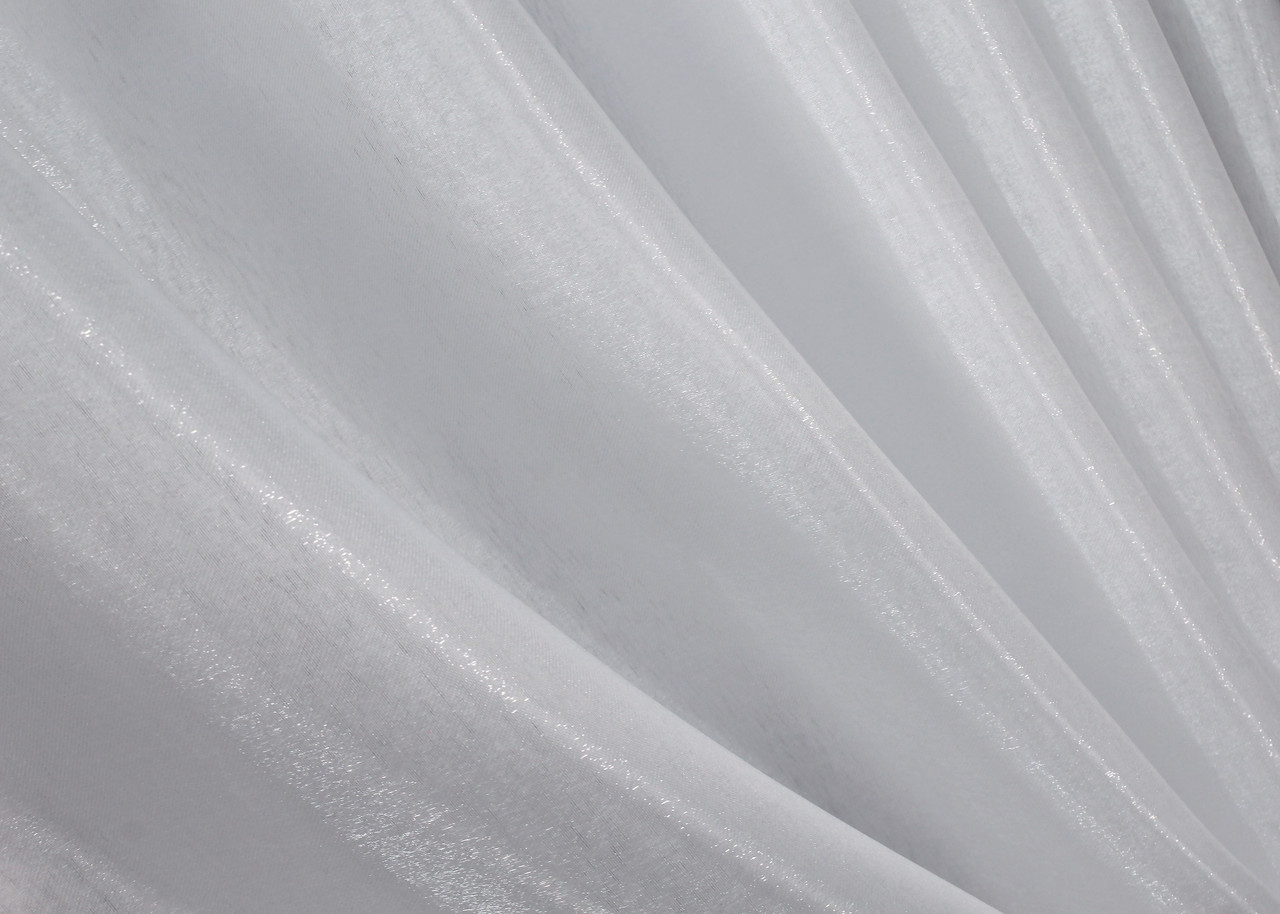 Однотонна тканина атлас монорей, висота в рулоні 2.7м. Колір білий. Код 805ш, фото 1