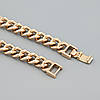 Браслет Панцирний 46734 ширина 9 мм позолота 18К довжина 20, фото 2