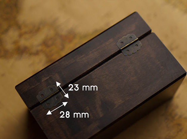 Петля декоративна. Колір "стара латунь". 23х28мм, фото 1