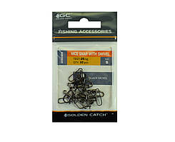 Застібка ковзна Golden Catch Nice Snap with Swivel 1050BN №5