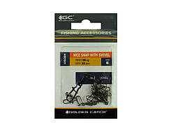 Застібка ковзна Golden Catch Nice Snap with Swivel 1050BN №6