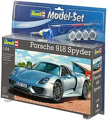 Збірна модель-копія Revell набір Автомобіль Porsche 918 Spyder рівень 4 масштаб 1:24 (RVL-67026)