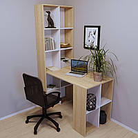 Письмовий стіл для роботи та навчання з вбудованими стелажами для книг і зошитів СП-119 Тіса Меблі