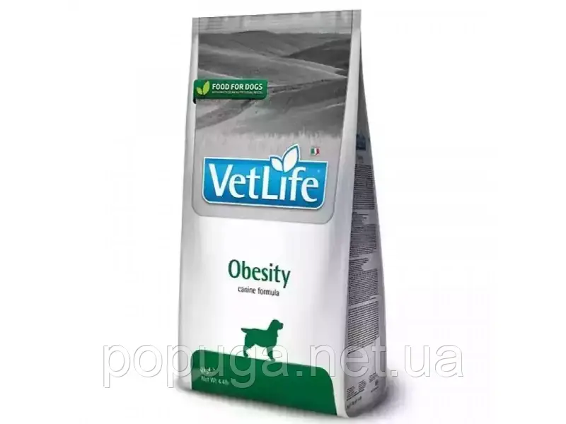 Farmina (Фарміна) Vet Life Obesity сухий лікувальний корм для зниження зайвої ваги у собак 2кг