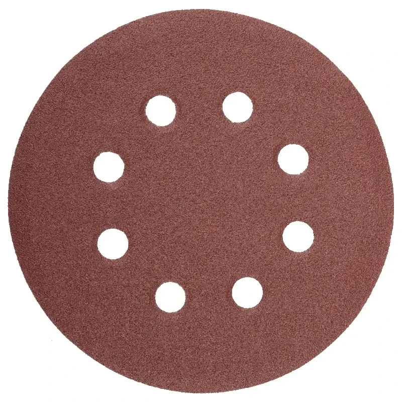 Коло шліфувальне на липучці з отворами Novoabrasive Р240 125мм (5шт.)
