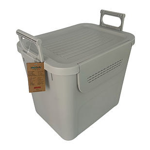 Органайзер з кришкою на 30л універсальний пластиковий сірий